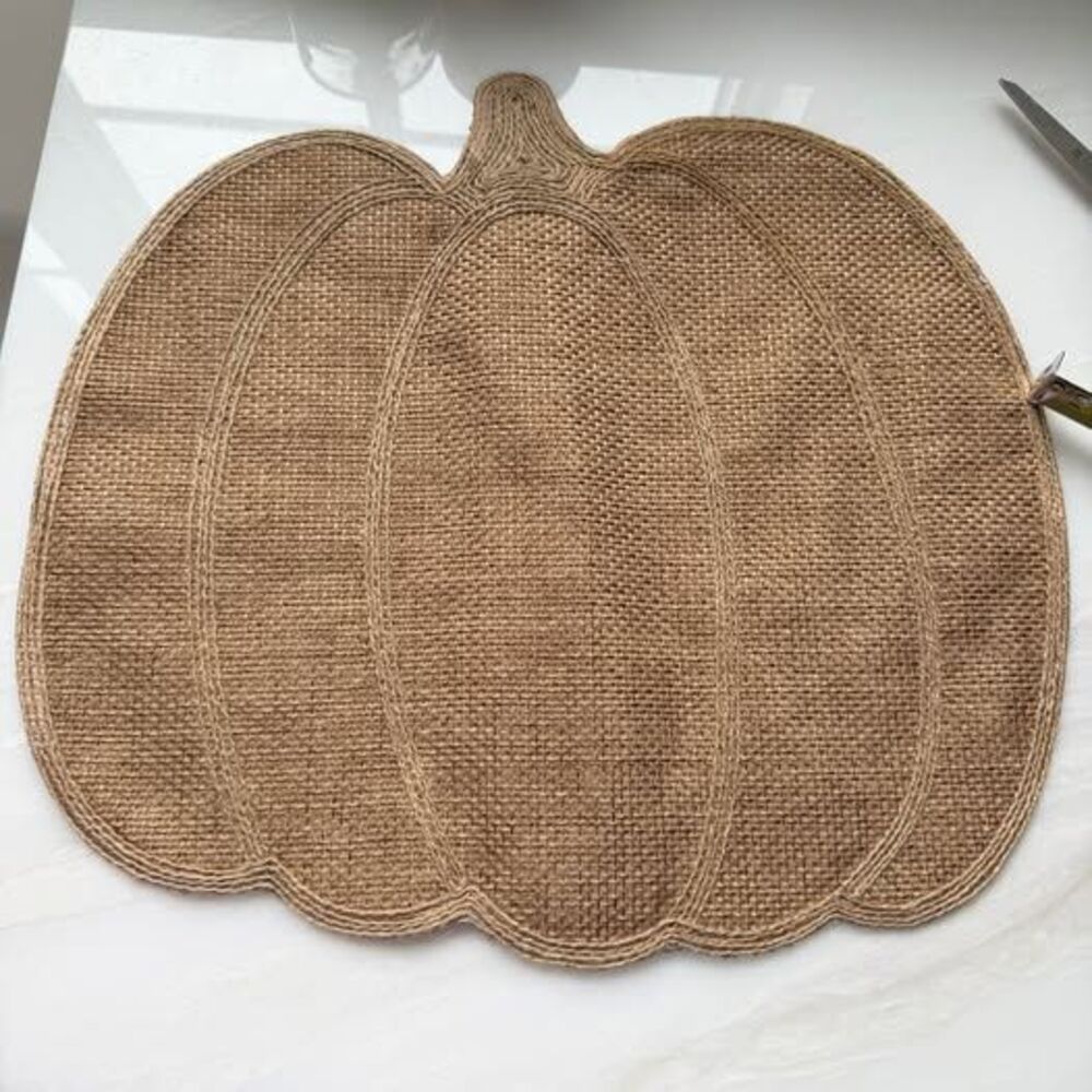 Haymarket Square pumpkin woven placemats set of 4